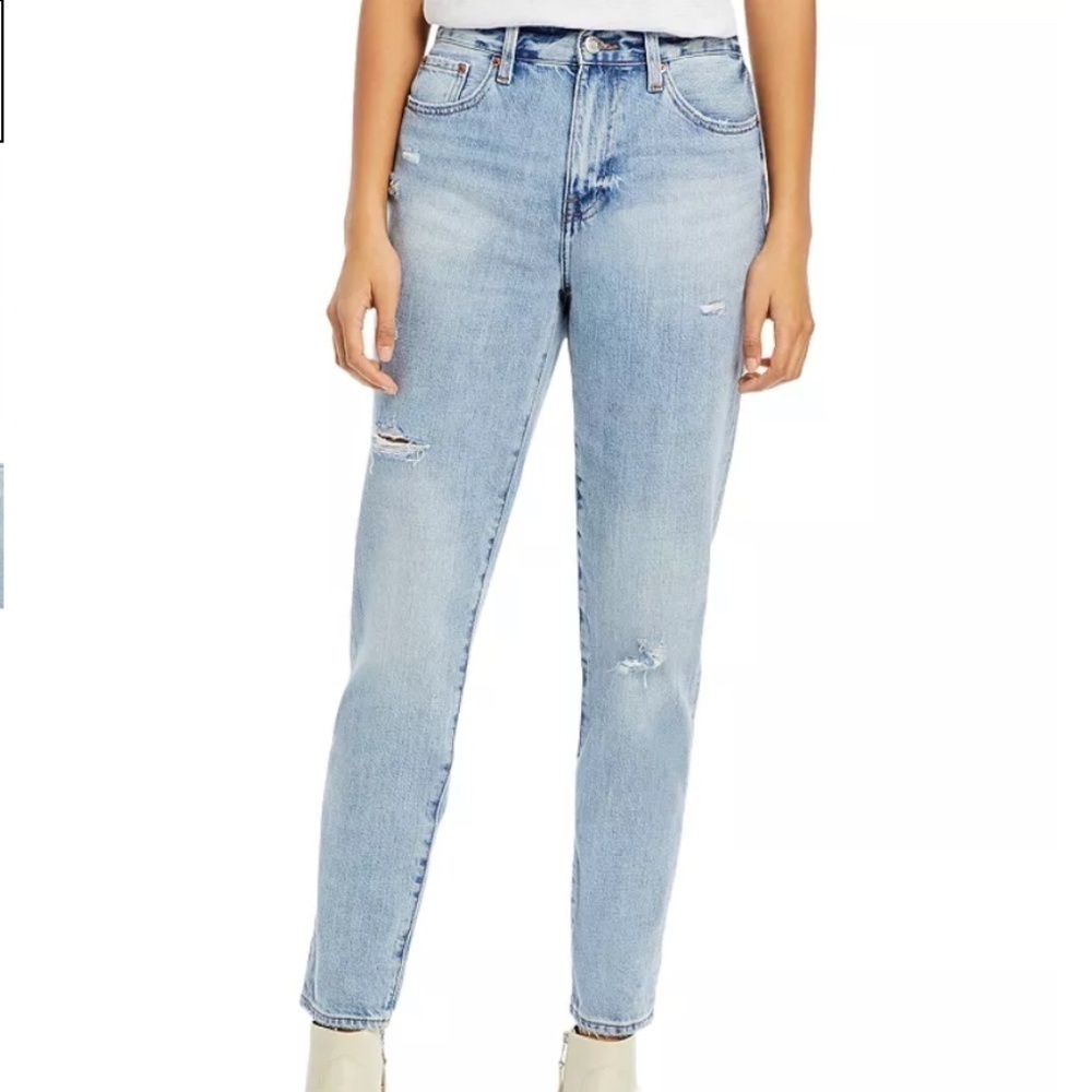 Pistola Presley Ripped Straight High Rise Denim Virginia Beach Size 25 NWT